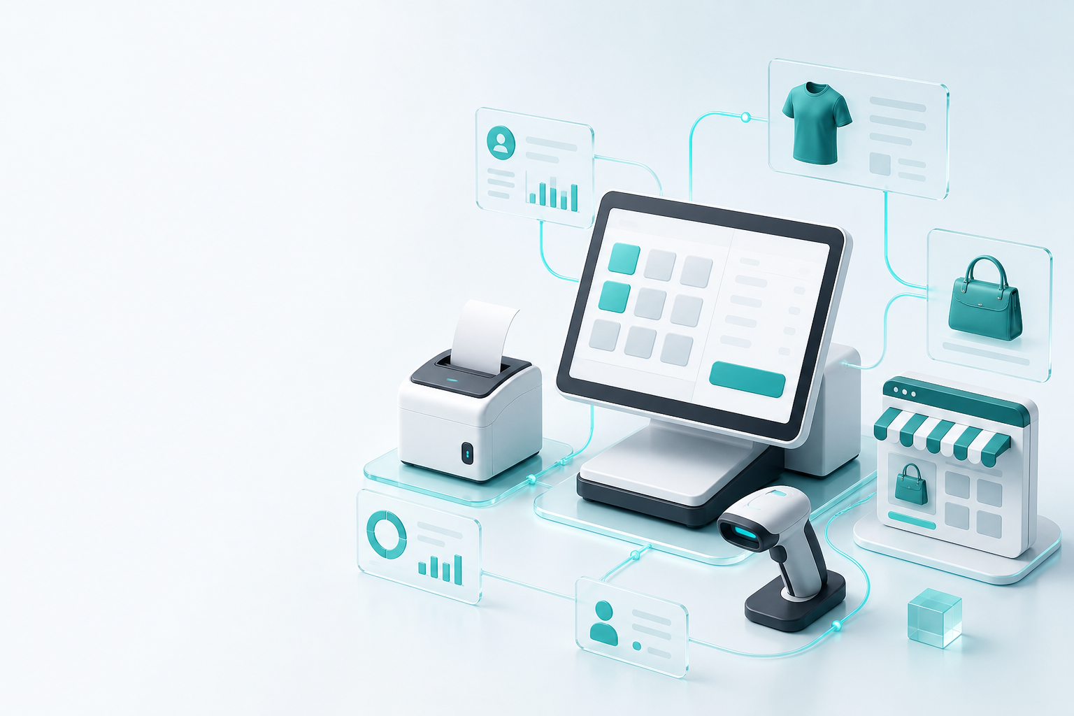Caisse connectée aux produits, clients et flux PrestaShop